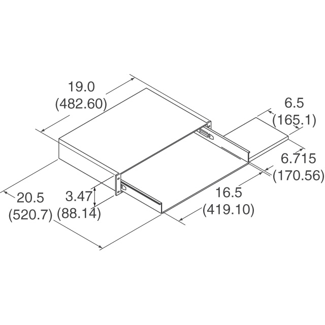 KS-1785-BT Bud Industries  Rack-Komponenten